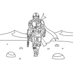 Dibujo Mandaloriano (Películas y Series de TV) #222072 para imprimir y colorear