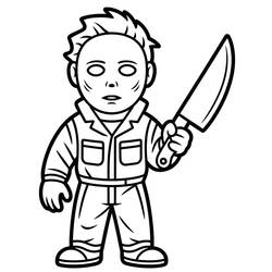 Dibujo Michael Myers (Películas y Series de TV) #222112 para imprimir y colorear
