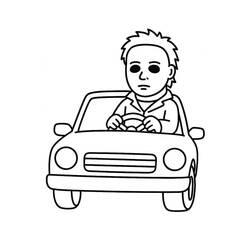 Dibujo Michael Myers (Películas y Series de TV) #222121 para imprimir y colorear