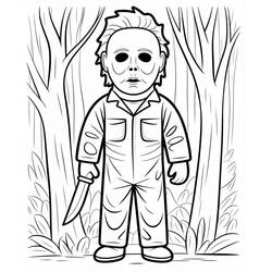 Dibujo Michael Myers (Películas y Series de TV) #222131 para imprimir y colorear