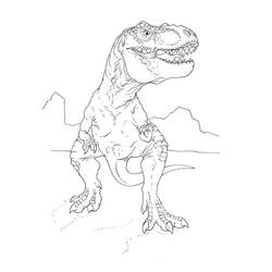 Dibujo para colorear: Parque Jurásico (Películas y Series de TV) #15884 - Dibujos para Colorear e Imprimir Gratis