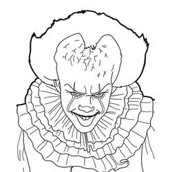 Dibujo para colorear: Pennywise (Películas y Series de TV) #220393 - Dibujos para Colorear e Imprimir Gratis