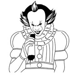 Dibujo para colorear: Pennywise (Películas y Series de TV) #220395 - Dibujos para Colorear e Imprimir Gratis