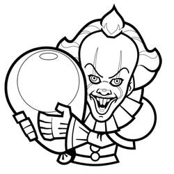 Dibujo para colorear: Pennywise (Películas y Series de TV) #220398 - Dibujos para Colorear e Imprimir Gratis