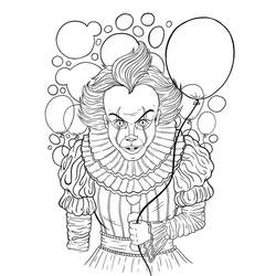 Dibujo para colorear: Pennywise (Películas y Series de TV) #220401 - Dibujos para Colorear e Imprimir Gratis