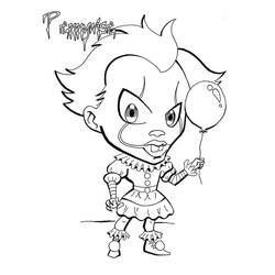 Dibujo para colorear: Pennywise (Películas y Series de TV) #220403 - Dibujos para Colorear e Imprimir Gratis