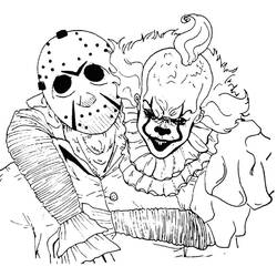 Dibujo para colorear: Pennywise (Películas y Series de TV) #220404 - Dibujos para Colorear e Imprimir Gratis