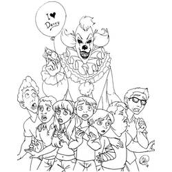 Dibujo para colorear: Pennywise (Películas y Series de TV) #220405 - Dibujos para Colorear e Imprimir Gratis