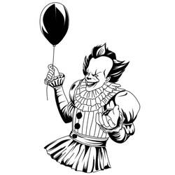 Dibujo para colorear: Pennywise (Películas y Series de TV) #220409 - Dibujos para Colorear e Imprimir Gratis