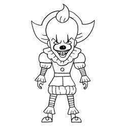 Dibujo para colorear: Pennywise (Películas y Series de TV) #220410 - Dibujos para Colorear e Imprimir Gratis