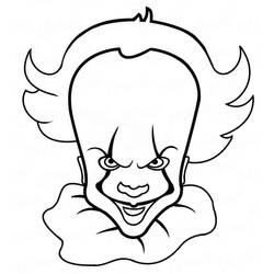 Dibujo para colorear: Pennywise (Películas y Series de TV) #220411 - Dibujos para Colorear e Imprimir Gratis