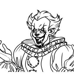 Dibujo para colorear: Pennywise (Películas y Series de TV) #220415 - Dibujos para Colorear e Imprimir Gratis