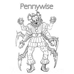 Dibujo para colorear: Pennywise (Películas y Series de TV) #220417 - Dibujos para Colorear e Imprimir Gratis