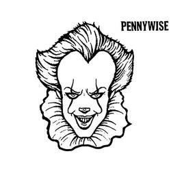 Dibujo para colorear: Pennywise (Películas y Series de TV) #220419 - Dibujos para Colorear e Imprimir Gratis