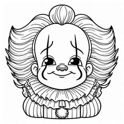 Dibujo para colorear: Pennywise (Películas y Series de TV) #220420 - Dibujos para Colorear e Imprimir Gratis