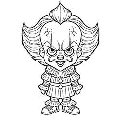 Dibujo para colorear: Pennywise (Películas y Series de TV) #220421 - Dibujos para Colorear e Imprimir Gratis