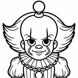 Dibujo para colorear: Pennywise (Películas y Series de TV) #220422 - Dibujos para Colorear e Imprimir Gratis