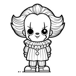 Dibujo para colorear: Pennywise (Películas y Series de TV) #220423 - Dibujos para Colorear e Imprimir Gratis