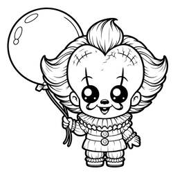 Dibujo para colorear: Pennywise (Películas y Series de TV) #220427 - Dibujos para Colorear e Imprimir Gratis