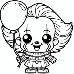 Dibujo para colorear: Pennywise (Películas y Series de TV) #220428 - Dibujos para Colorear e Imprimir Gratis