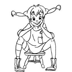 Dibujo para colorear: Pippi Calzaslargas (Películas y Series de TV) #208338 - Dibujos para Colorear e Imprimir Gratis