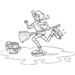 Dibujo para colorear: Pippi Calzaslargas (Películas y Series de TV) #208352 - Dibujos para Colorear e Imprimir Gratis