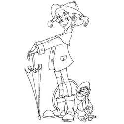 Dibujo para colorear: Pippi Calzaslargas (Películas y Series de TV) #208367 - Dibujos para Colorear e Imprimir Gratis