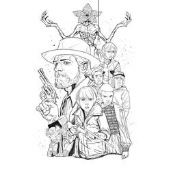 Dibujo para colorear: Stranger Things (Películas y Series de TV) #176166 - Dibujos para Colorear e Imprimir Gratis