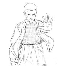 Dibujo para colorear: Stranger Things (Películas y Series de TV) #176169 - Dibujos para Colorear e Imprimir Gratis