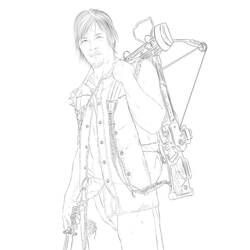 Dibujo para colorear: The Walking Dead (Películas y Series de TV) #152088 - Dibujos para Colorear e Imprimir Gratis