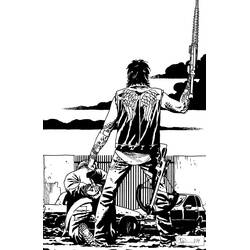 Dibujo para colorear: The Walking Dead (Películas y Series de TV) #152097 - Dibujos para Colorear e Imprimir Gratis