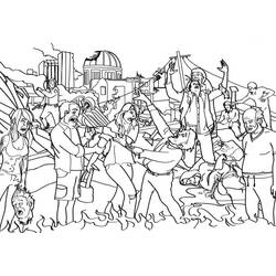 Dibujo para colorear: The Walking Dead (Películas y Series de TV) #152098 - Dibujos para Colorear e Imprimir Gratis