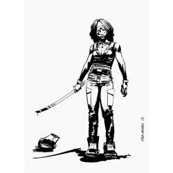 Dibujo para colorear: The Walking Dead (Películas y Series de TV) #152149 - Dibujos para Colorear e Imprimir Gratis