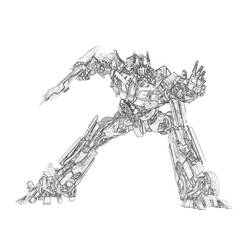 Dibujo para colorear: Transformers (Películas y Series de TV) #75221 - Dibujos para Colorear e Imprimir Gratis