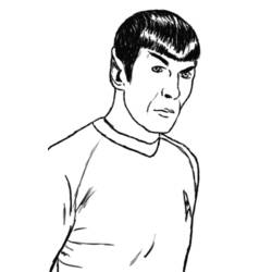 Dibujo para colorear: Viaje a las Estrellas (Películas y Series de TV) #70133 - Dibujos para Colorear e Imprimir Gratis