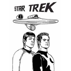 Dibujo para colorear: Viaje a las Estrellas (Películas y Series de TV) #70150 - Dibujos para Colorear e Imprimir Gratis