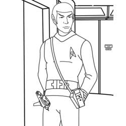 Dibujo para colorear: Viaje a las Estrellas (Películas y Series de TV) #70160 - Dibujos para Colorear e Imprimir Gratis