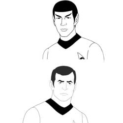 Dibujo para colorear: Viaje a las Estrellas (Películas y Series de TV) #70164 - Dibujos para Colorear e Imprimir Gratis