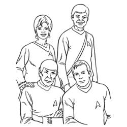 Dibujo para colorear: Viaje a las Estrellas (Películas y Series de TV) #70165 - Dibujos para Colorear e Imprimir Gratis