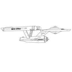Dibujo para colorear: Viaje a las Estrellas (Películas y Series de TV) #70190 - Dibujos para Colorear e Imprimir Gratis