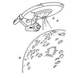 Dibujo para colorear: Viaje a las Estrellas (Películas y Series de TV) #70228 - Dibujos para Colorear e Imprimir Gratis