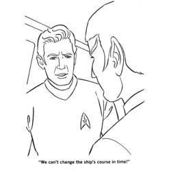 Dibujo para colorear: Viaje a las Estrellas (Películas y Series de TV) #70232 - Dibujos para Colorear e Imprimir Gratis