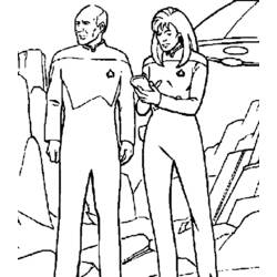 Dibujo para colorear: Viaje a las Estrellas (Películas y Series de TV) #70238 - Dibujos para Colorear e Imprimir Gratis