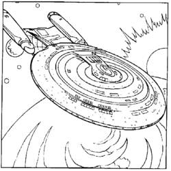 Dibujo para colorear: Viaje a las Estrellas (Películas y Series de TV) #70241 - Dibujos para Colorear e Imprimir Gratis