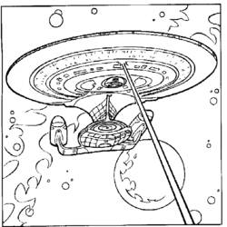 Dibujo para colorear: Viaje a las Estrellas (Películas y Series de TV) #70246 - Dibujos para Colorear e Imprimir Gratis
