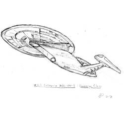 Dibujo para colorear: Viaje a las Estrellas (Películas y Series de TV) #70373 - Dibujos para Colorear e Imprimir Gratis