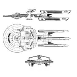 Dibujo para colorear: Viaje a las Estrellas (Películas y Series de TV) #70392 - Dibujos para Colorear e Imprimir Gratis
