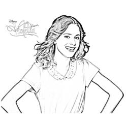 Dibujo para colorear: Violetta (Películas y Series de TV) #170438 - Dibujos para Colorear e Imprimir Gratis