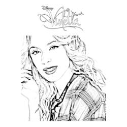 Dibujo para colorear: Violetta (Películas y Series de TV) #170440 - Dibujos para Colorear e Imprimir Gratis