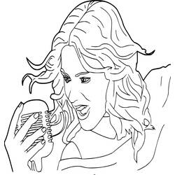 Dibujo para colorear: Violetta (Películas y Series de TV) #170444 - Dibujos para Colorear e Imprimir Gratis